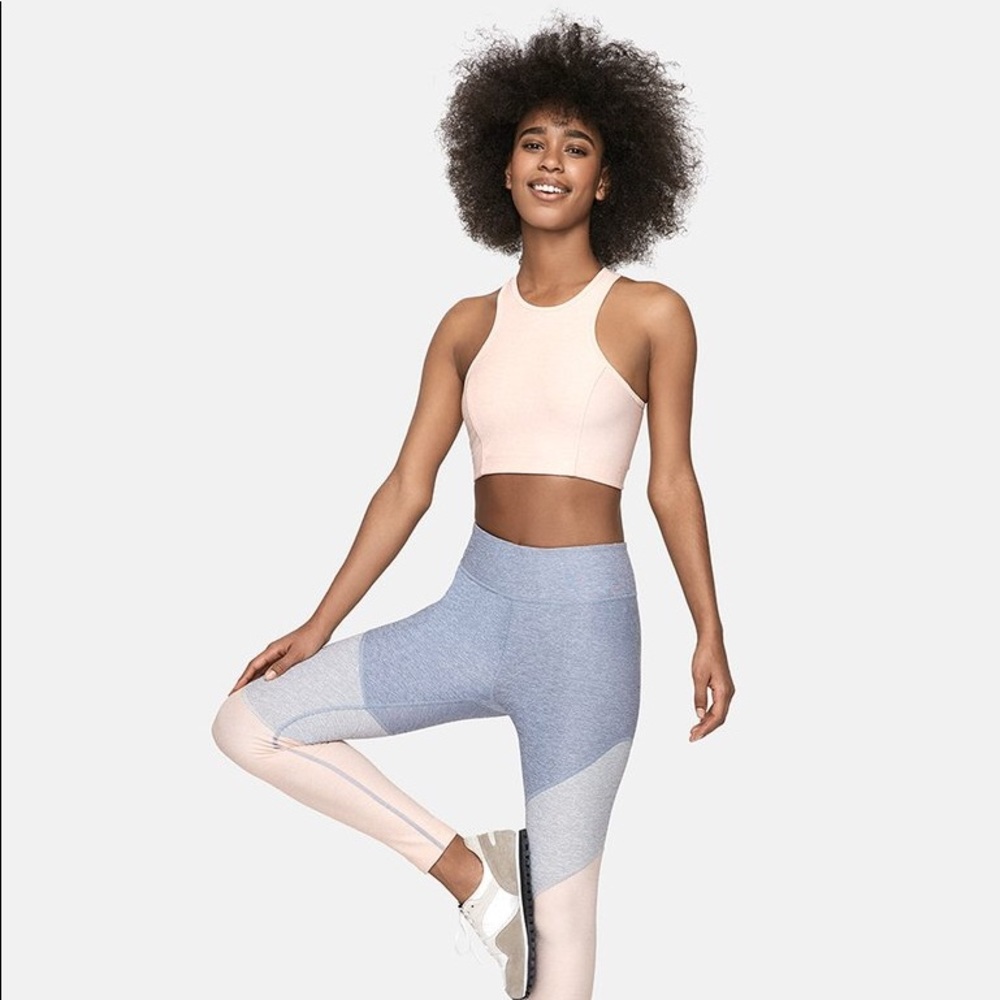 Outdoor Voices Athena Crop Top In Rose Quartz